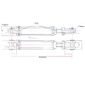 Cylindre hydraulique en acier inoxydable